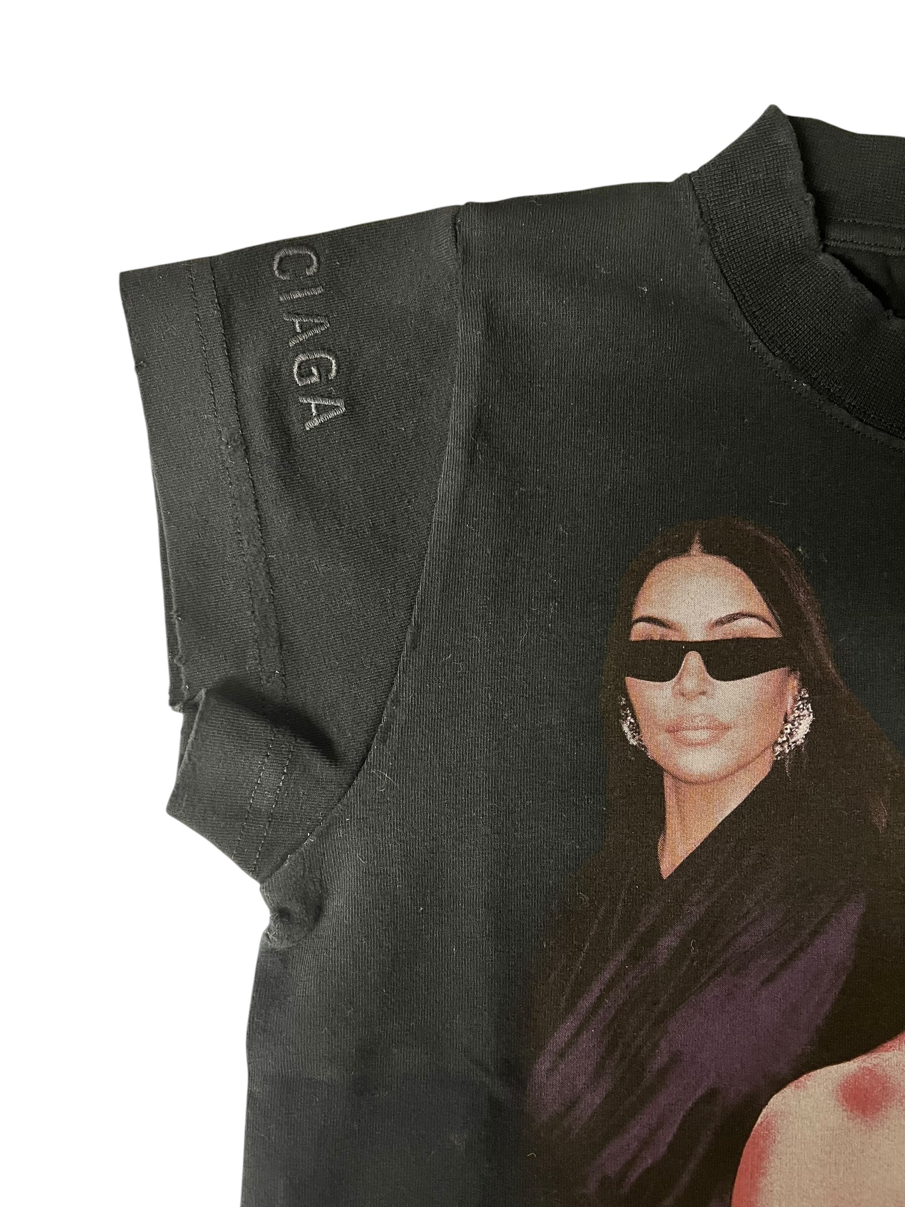Balenciaga Kim K Distressed Baby Tee