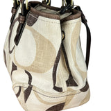 Coach Vintage Braided Strap Canvas Shoulder Bag