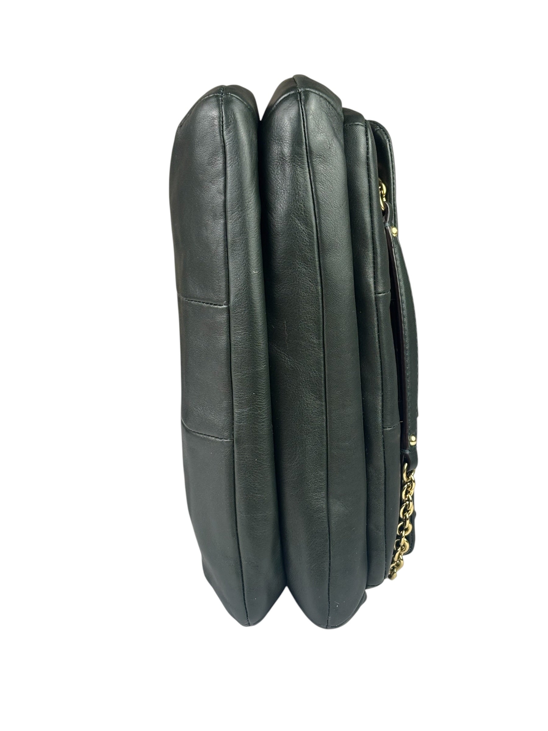 Coach Dark Green Leather Kristin Willow Shoulder Bag