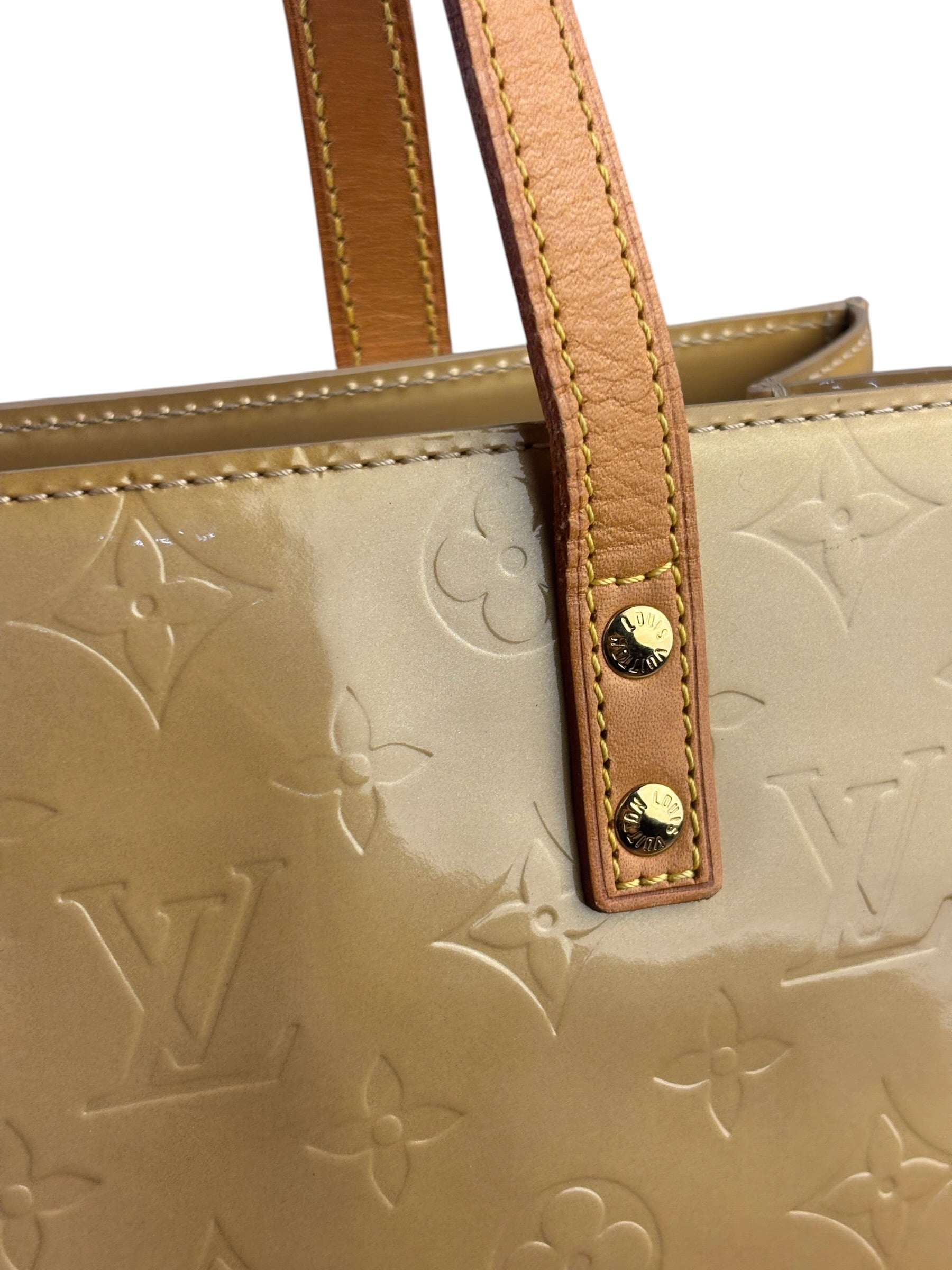 Louis Vuitton Yellow Vernis Reade Tote MM