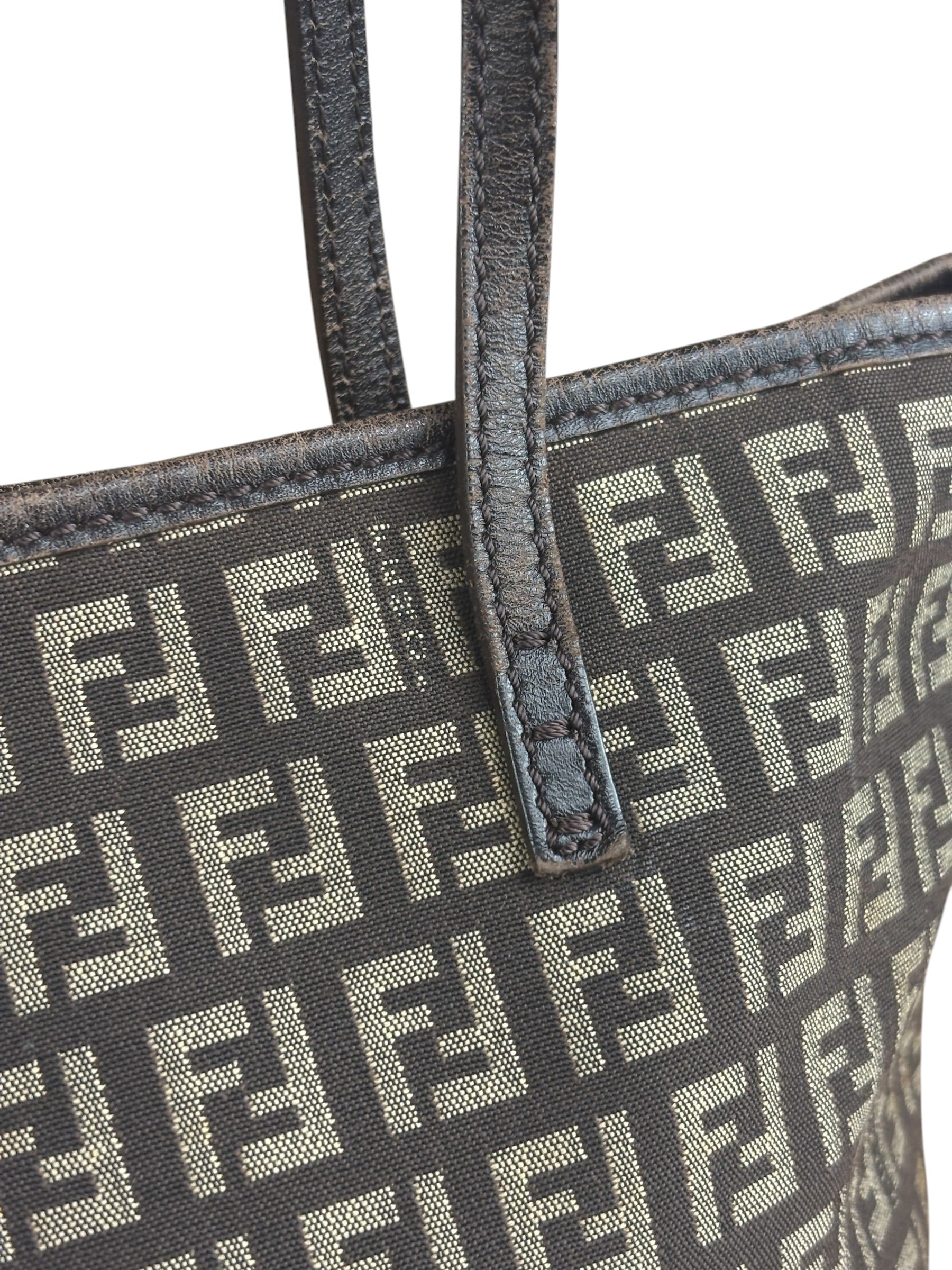 Fendi Vintage FF Zucchino Tote Bag