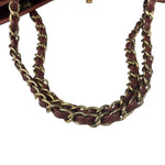 Chanel Bi-Color Burgundy Quilted Soft Elegance Tote 2014