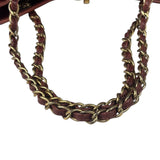 Chanel Bi-Color Burgundy Quilted Soft Elegance Tote 2014