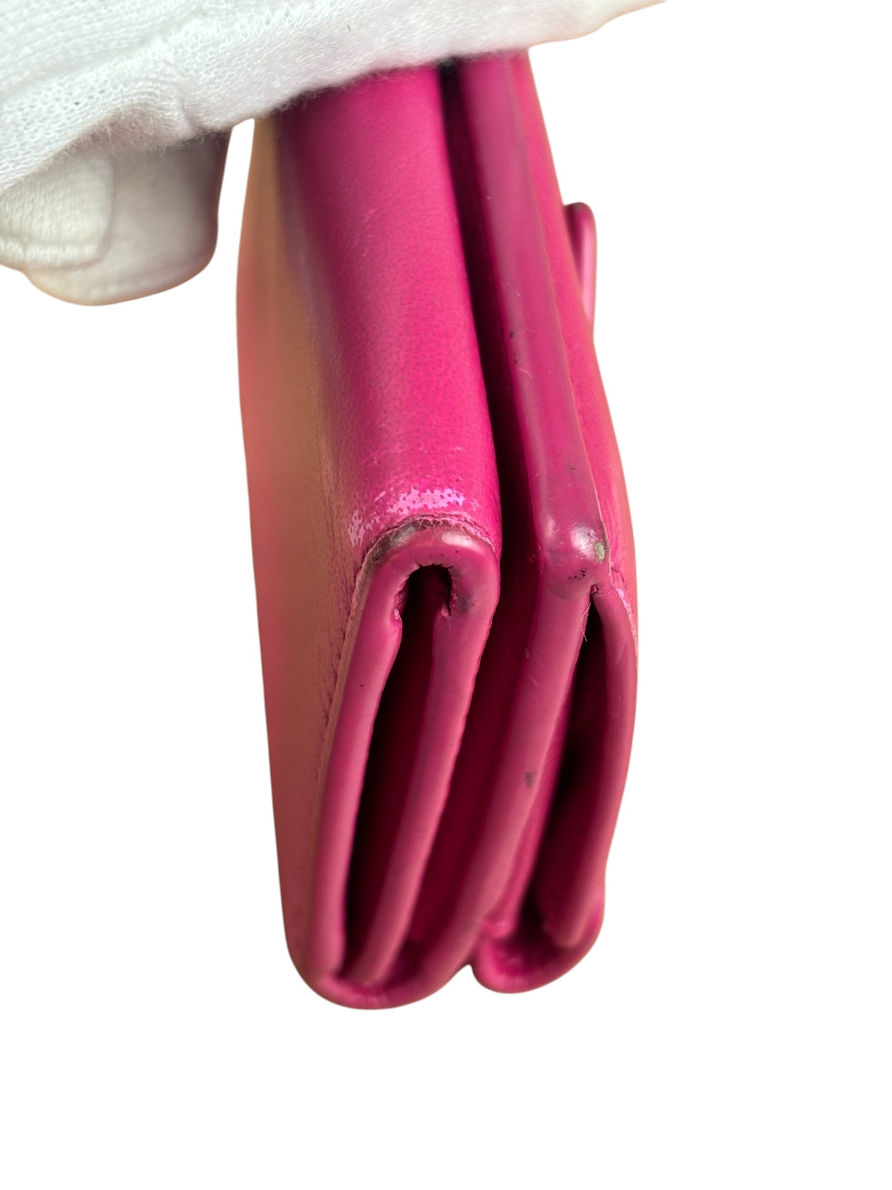 Balenciaga Hot Pink Papier Mini Wallet