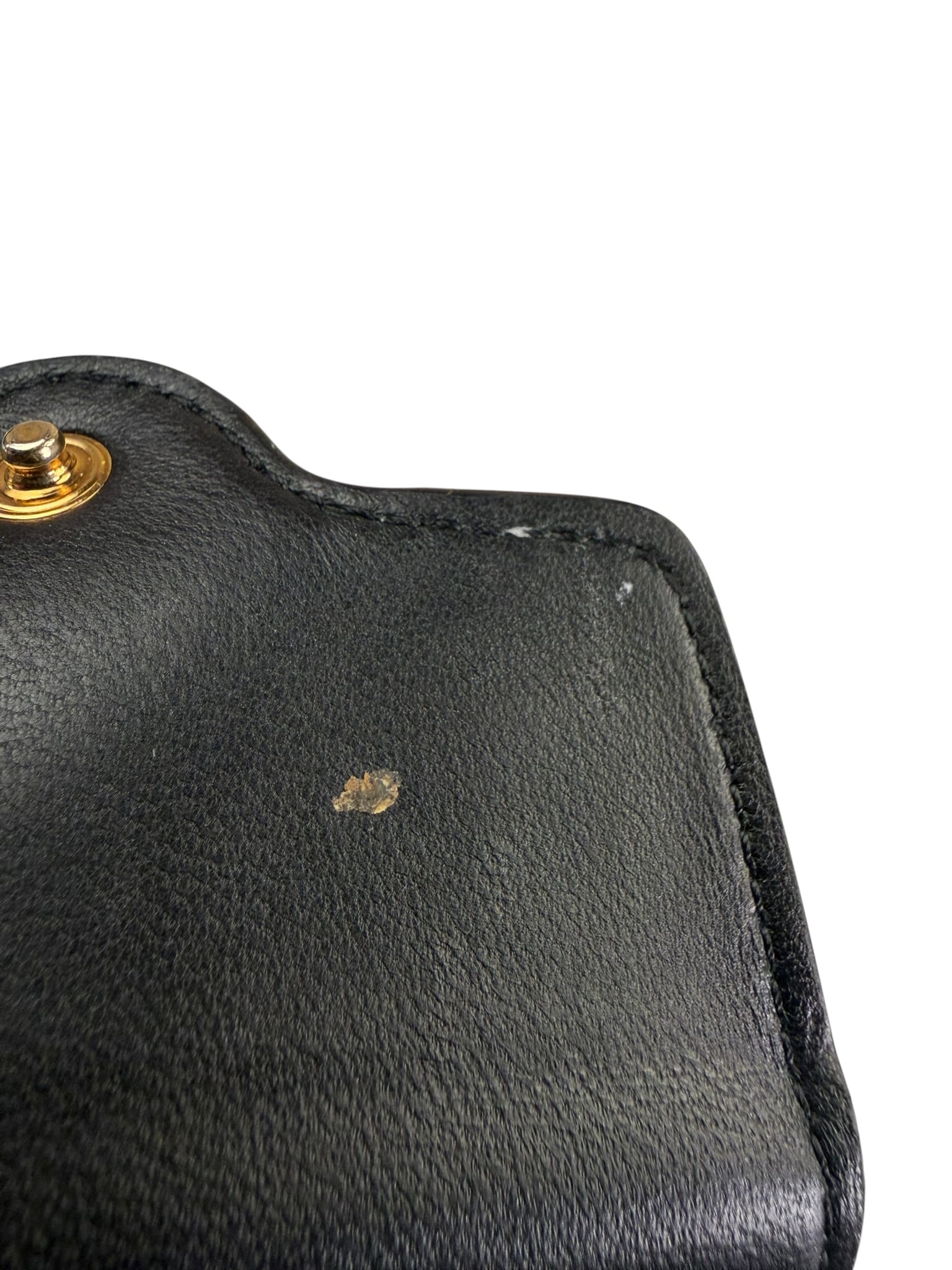 Versace Black Calfskin La Medusa Flap Card Holder