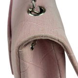 Chanel Pink Quilted Jersey Classic Flap Bag 1997