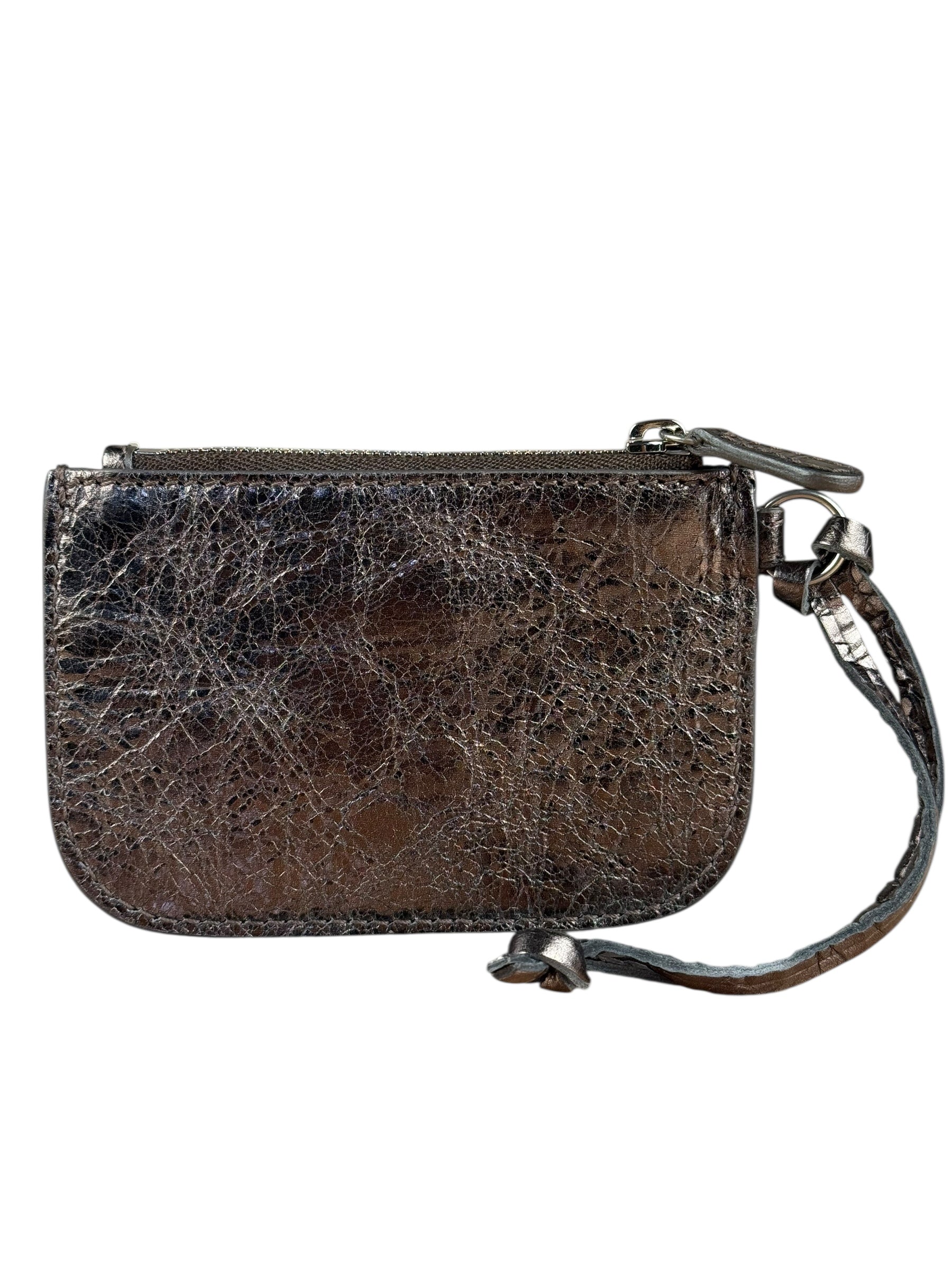 Balenciaga Le Cagole Zip Pouch Metallic