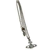 Vivienne Westwood Silver Orb Necklace (Tarnished)