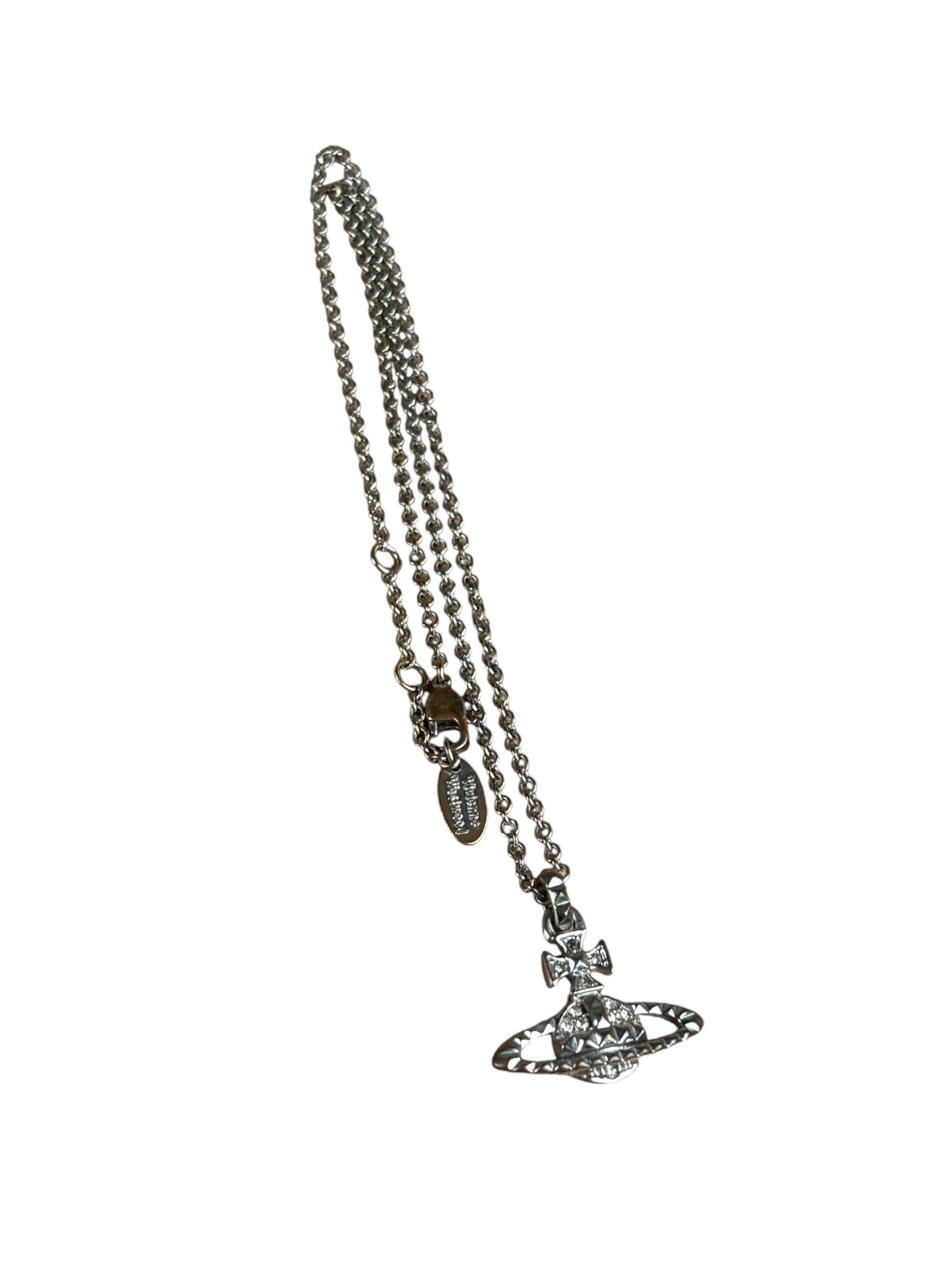 Vivienne Westwood Silver Orb Necklace (Tarnished)