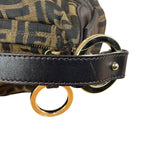 Fendi Vintage Dark Brown Zucca Chef Hobo Bag