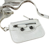 Balenciaga White Leather Le Cagole Bucket Shoulder Bag