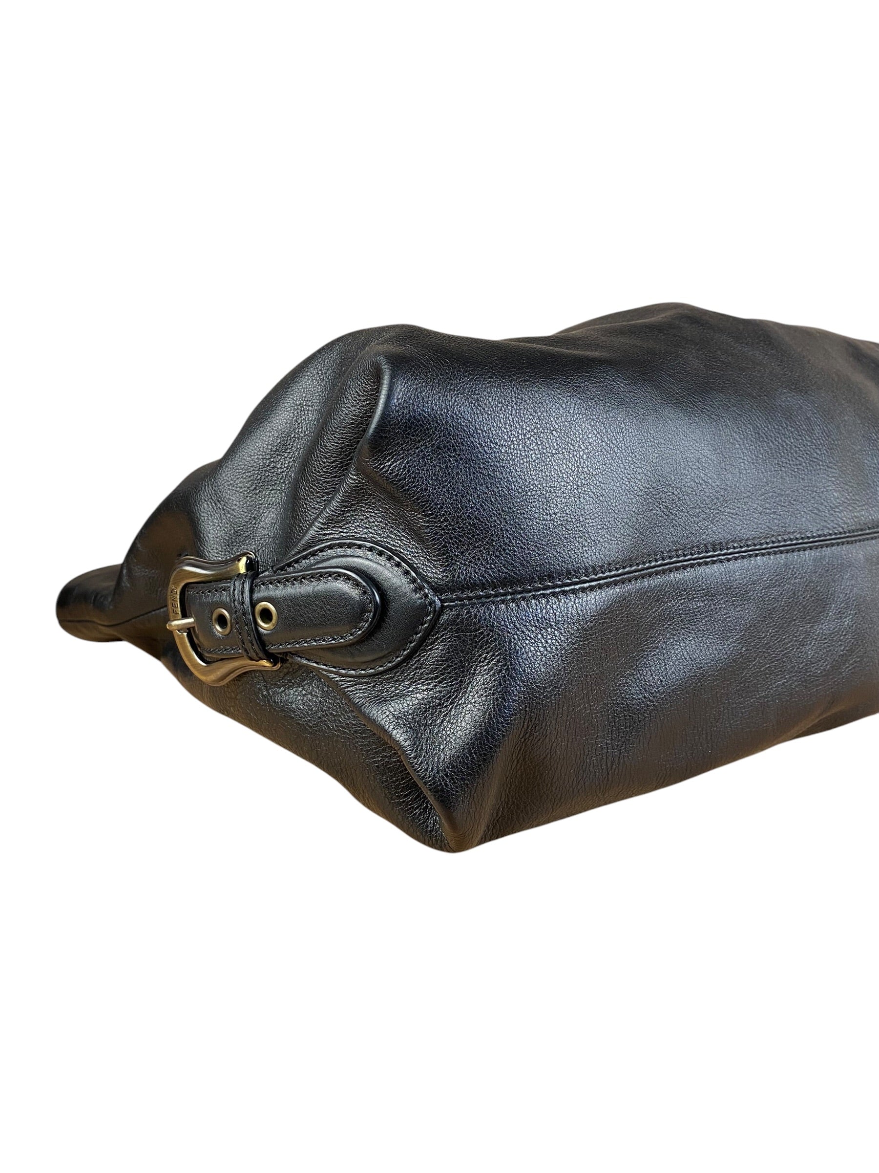 Fendi Vintage Black Brosa Doctor Tote