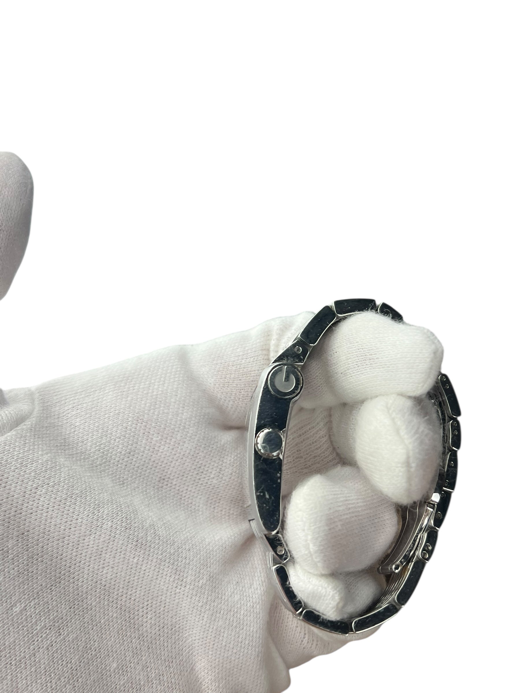 Gucci Black Tank Stainless Band