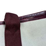 Balenciaga Canvas Maroon Cabas XS Tote Bag