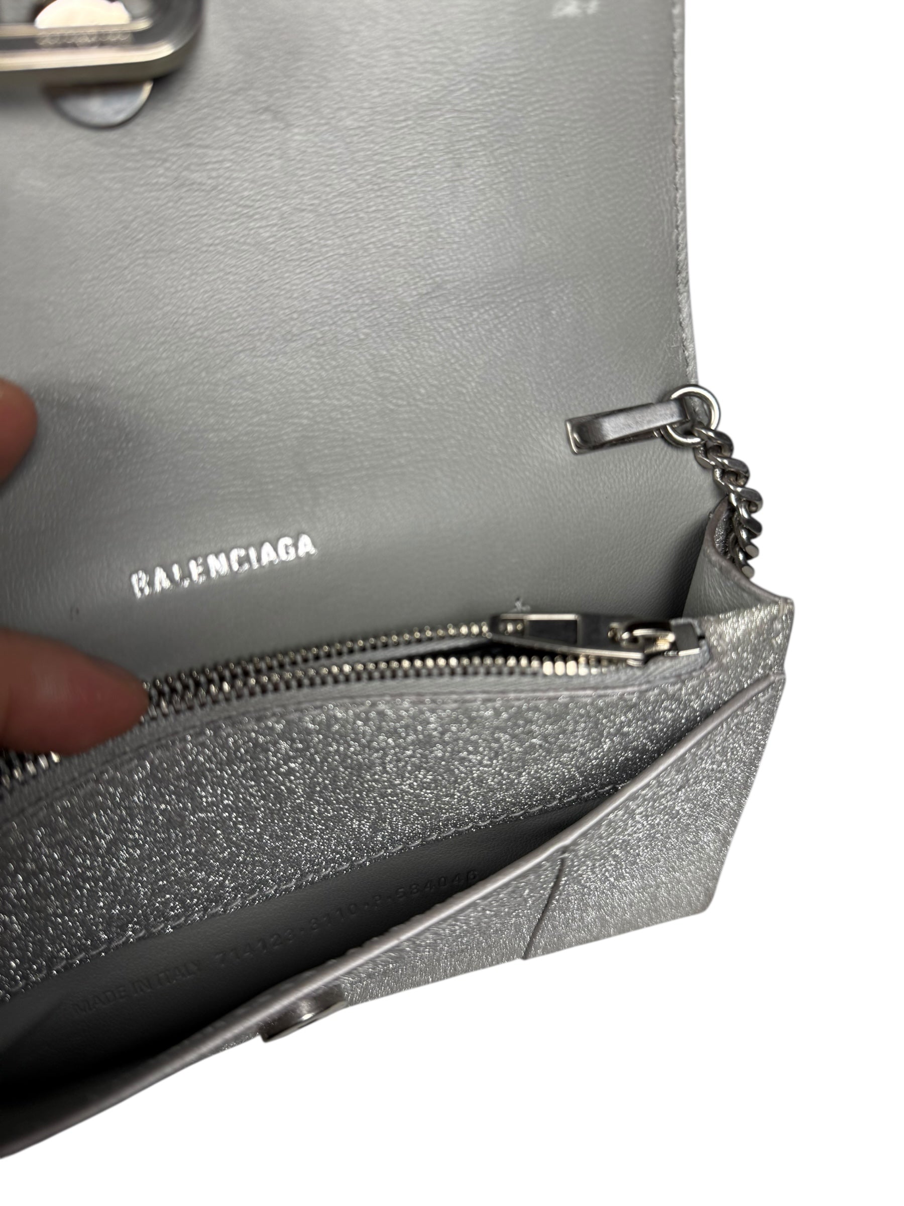 Balenciaga Hourglass Wallet On Chain XS
