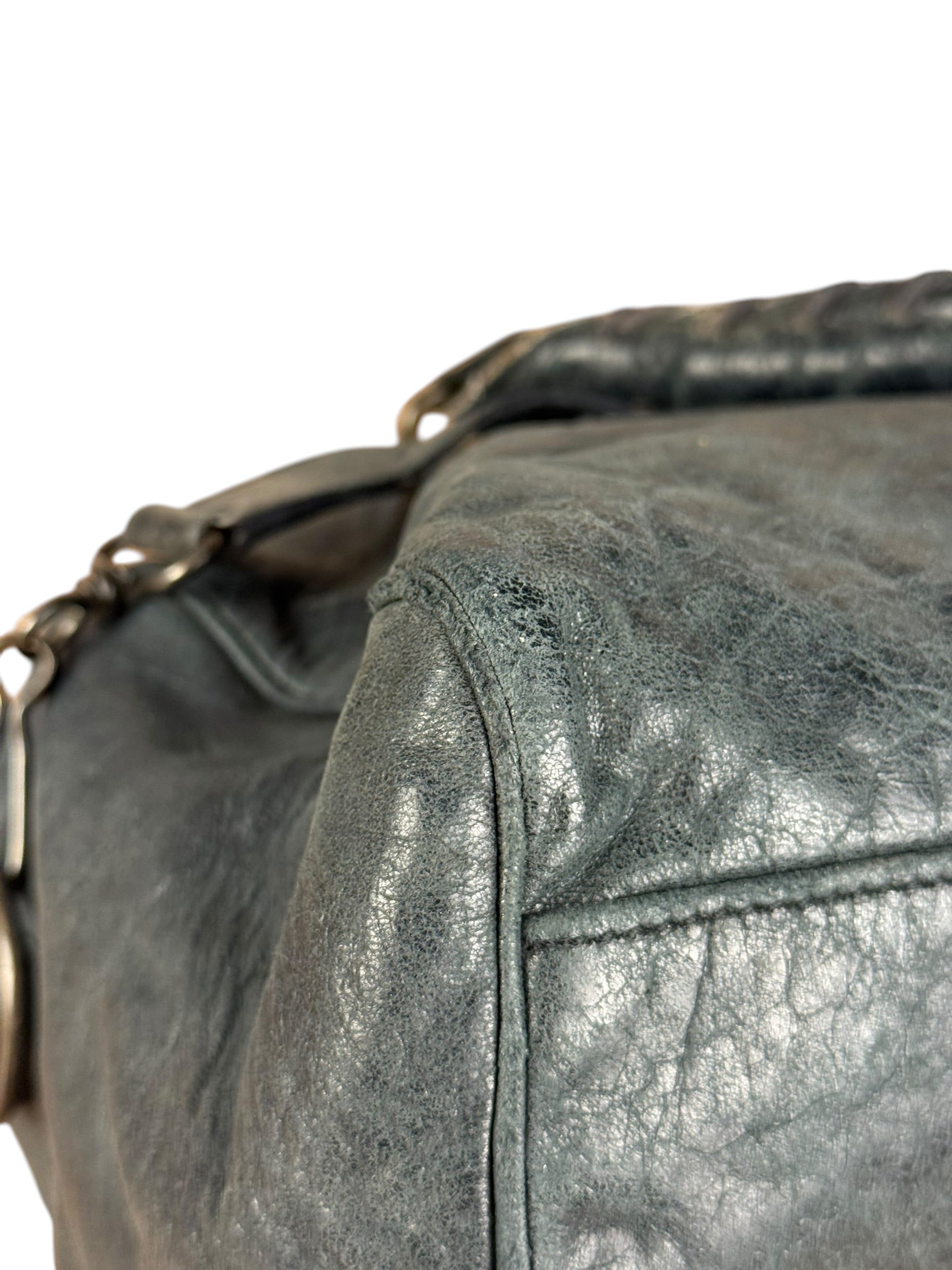 Balenciaga Vintage Dark Blue Leather Classic City Bag