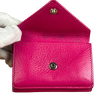 Balenciaga Hot Pink Papier Mini Wallet