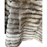 Gifu Mouhi Grey Rabbi Fur Coat