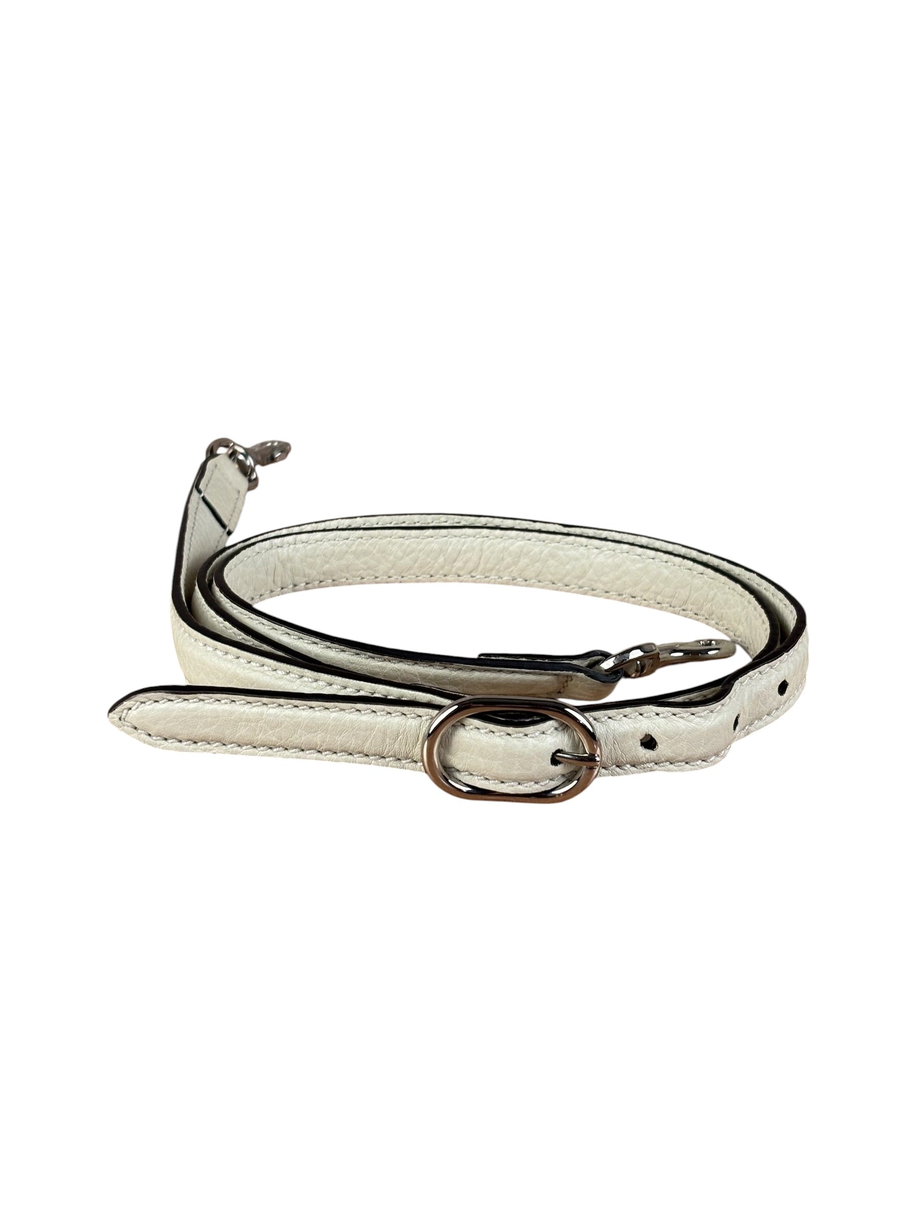 Bottega Veneta Cream Leather Mini Arco Two-Way Bag