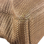 Chanel Vintage Brown Woven Straw Raffia Wooden Top Handle Handbag 2001