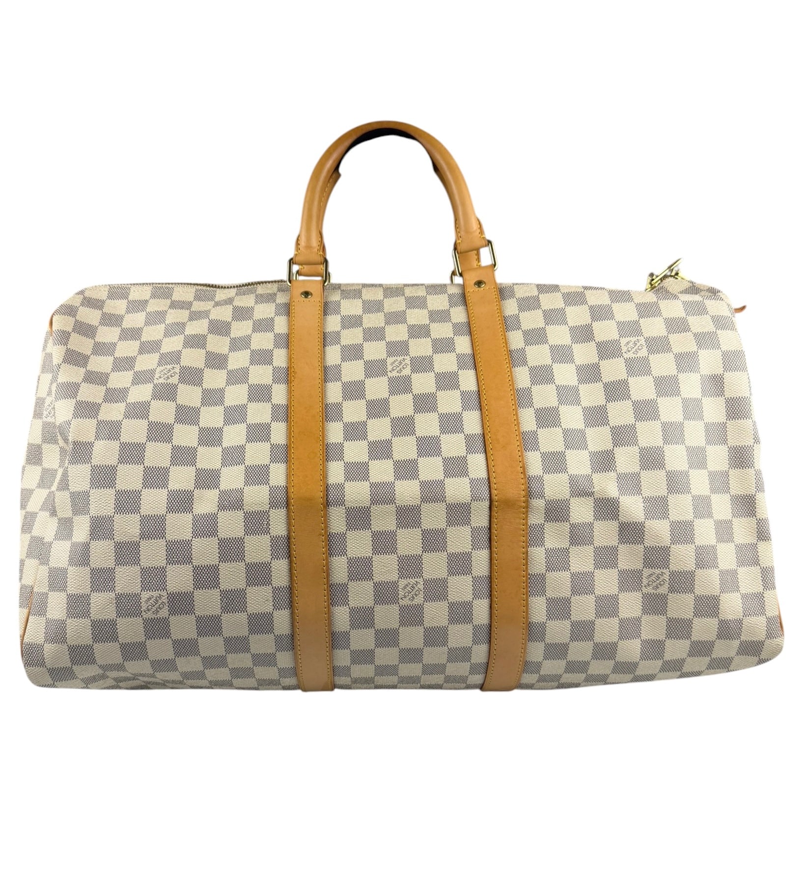 Louis Vuiiton Damier Azur Keepall Bandouliere Hand Bag 55