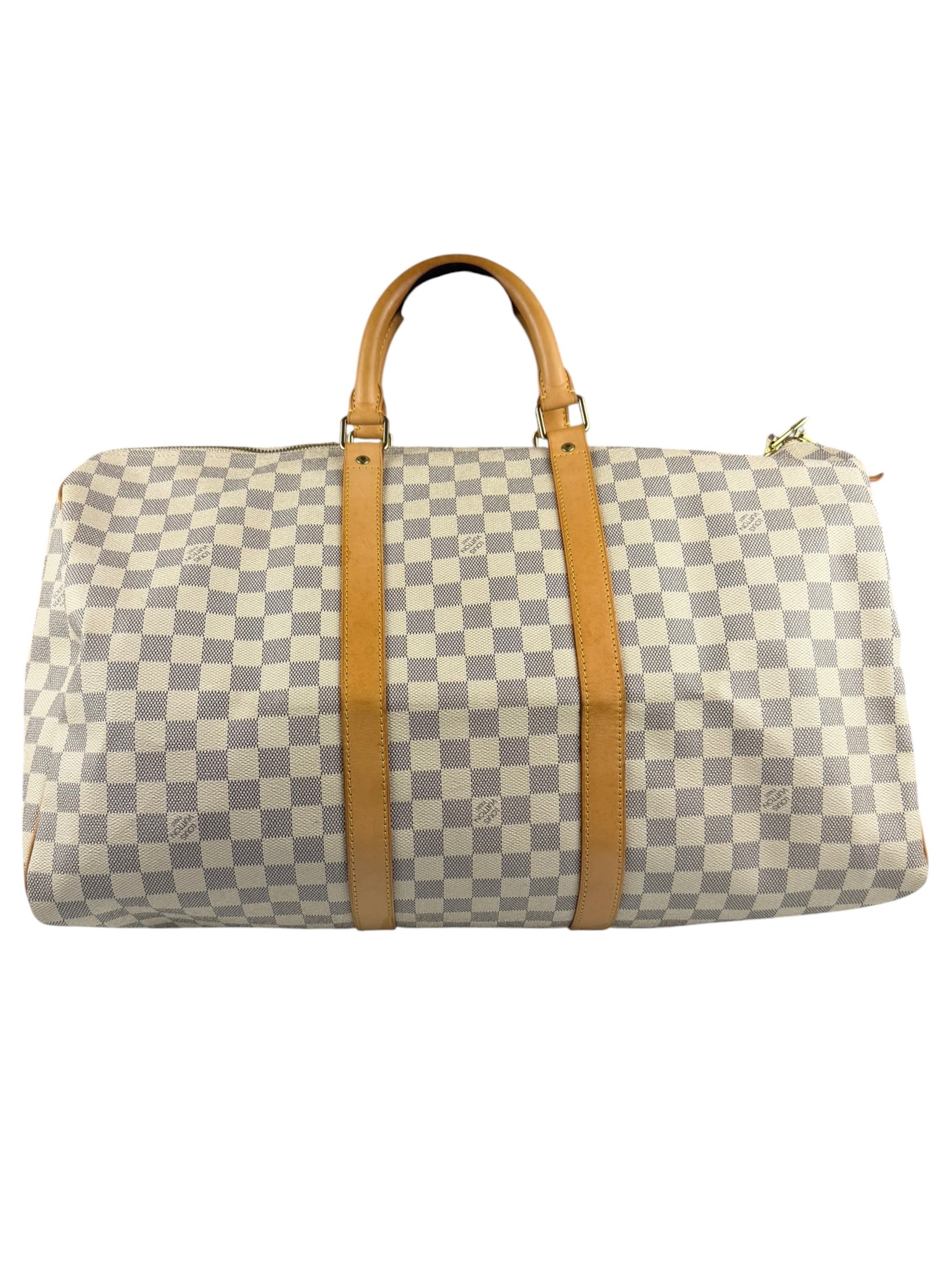 Louis Vuiiton Damier Azur Keepall Bandouliere Hand Bag 55