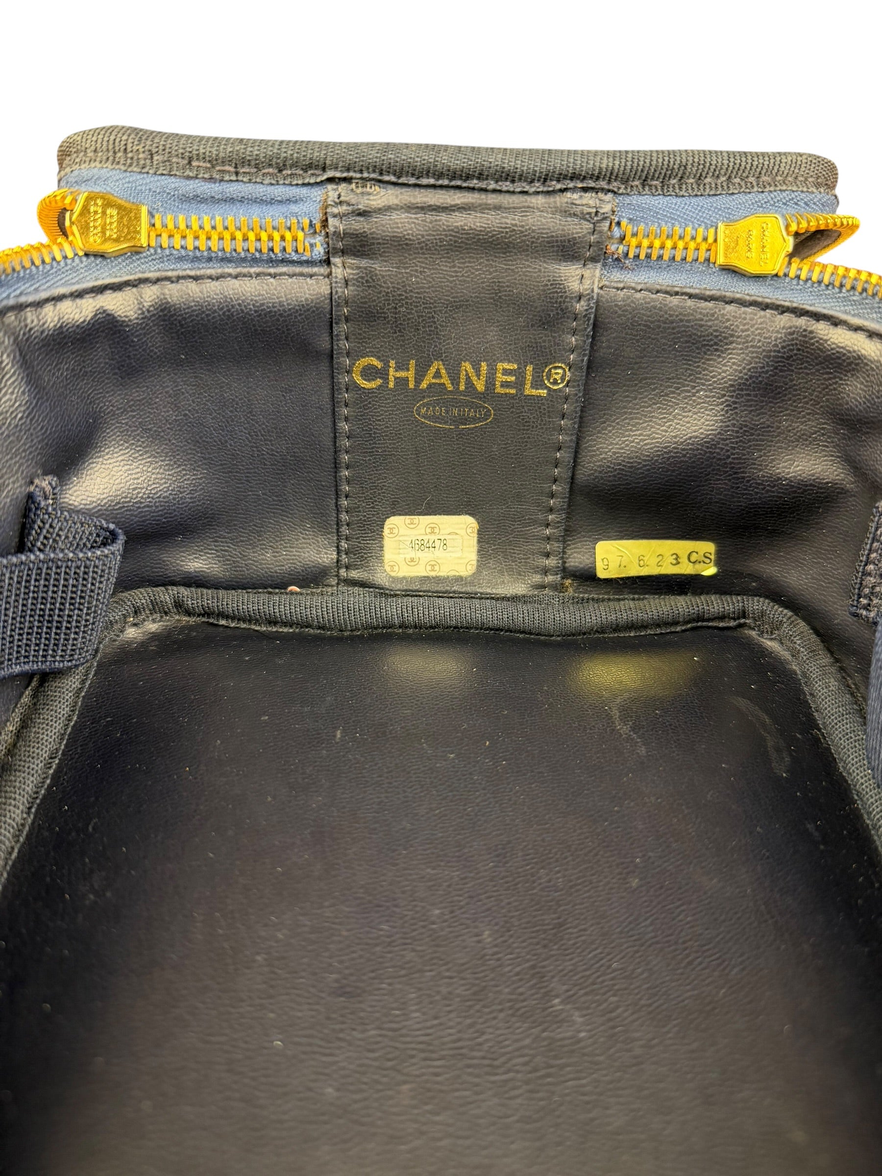 Chanel Denim Vanity Case Handbag 1997