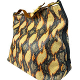 Fendi Multicolor Snakeskin Hobo Bag