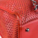 Chanel Red Perforated Leather Up in the Air 2Way Tote 2014