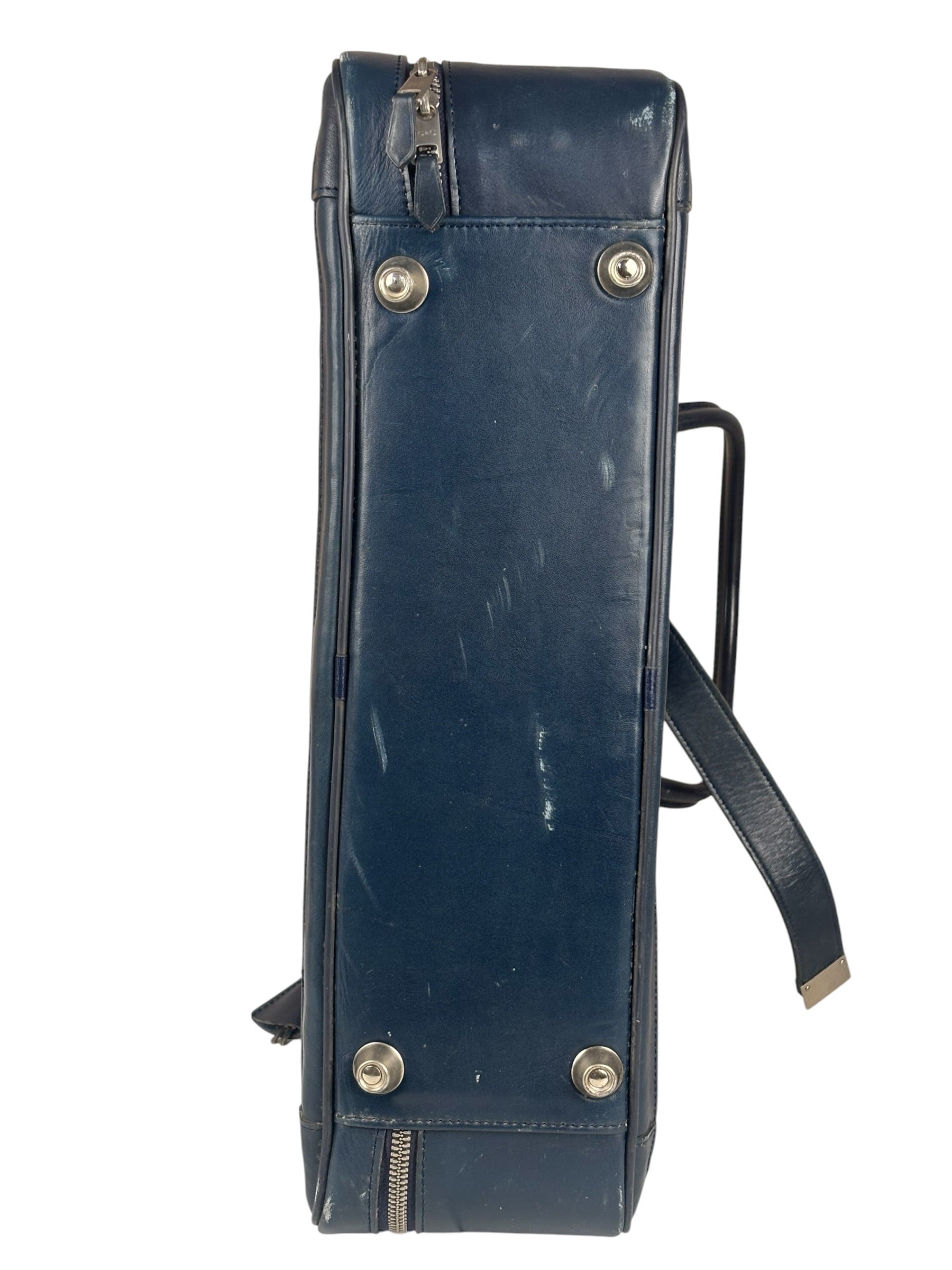 Christian Dior Vintage Navy Oblique Travel Bag
