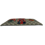 Gucci GG Supreme Kingsnake Hummingbird Embroidered Clutch Pouch