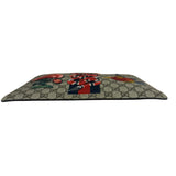 Gucci GG Supreme Kingsnake Hummingbird Embroidered Clutch Pouch