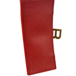 Balenciaga Red Leather Hourglass Small Two-Way Bag