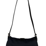 Fendi Black Nylon Mamma Baguette Shoulder Bag