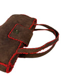 Chanel 1998 Coco Mark Brown Suede Handbag