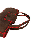 Chanel 1998 Coco Mark Brown Suede Handbag