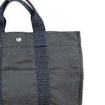 Hermes Herline Canvas Tote Grey
