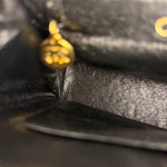 Chanel Vintage Black Mini Satin Flap Braided Shoulder Bag