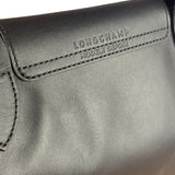 Longchamp Black Leather Le Pliage Xtra Medium Tote