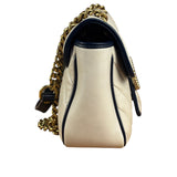 Gucci GG Marmont Cream & Navy Flap Bag