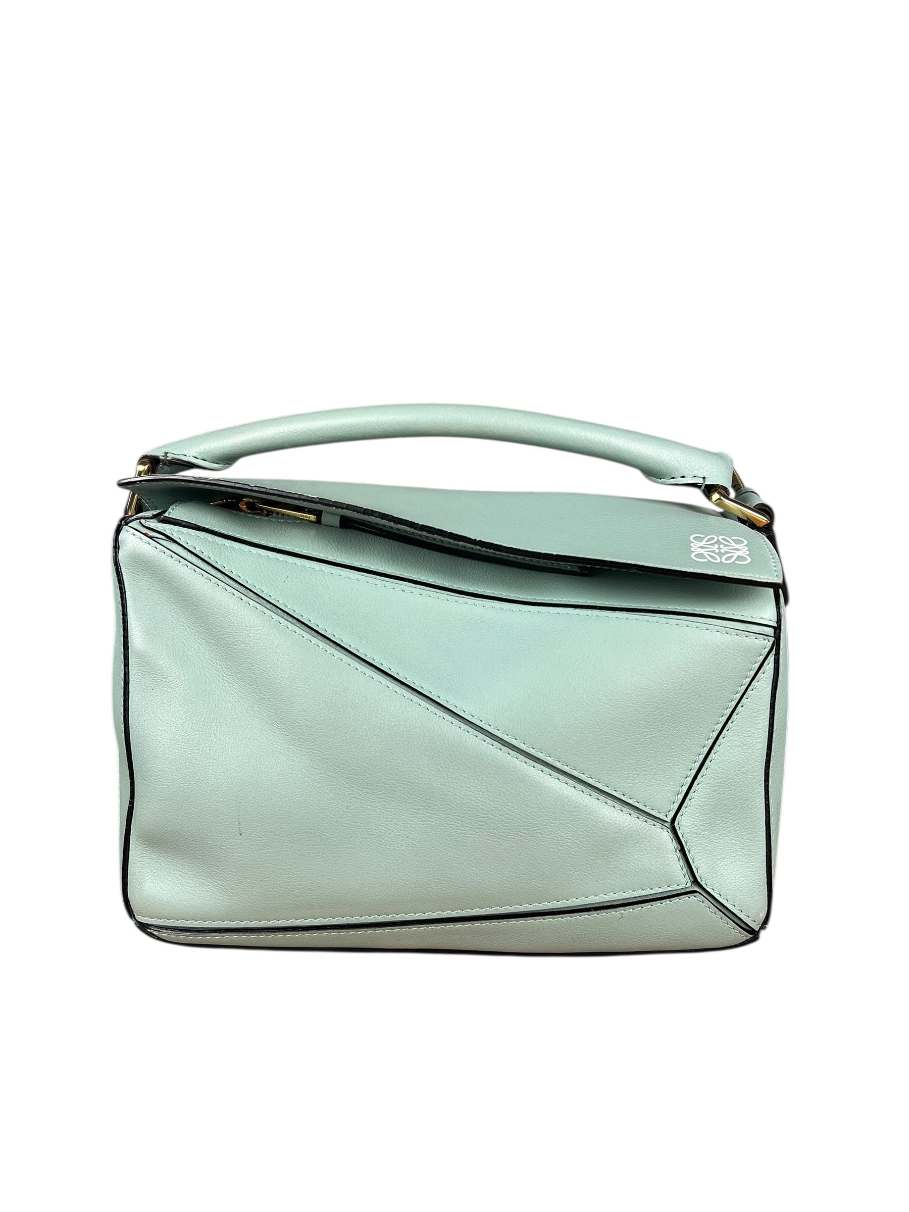 Loewe Green Medium Puzzle Bag