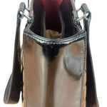 Chanel Vintage Black Patent Leather Chocolate Bar Tote Bag 2002