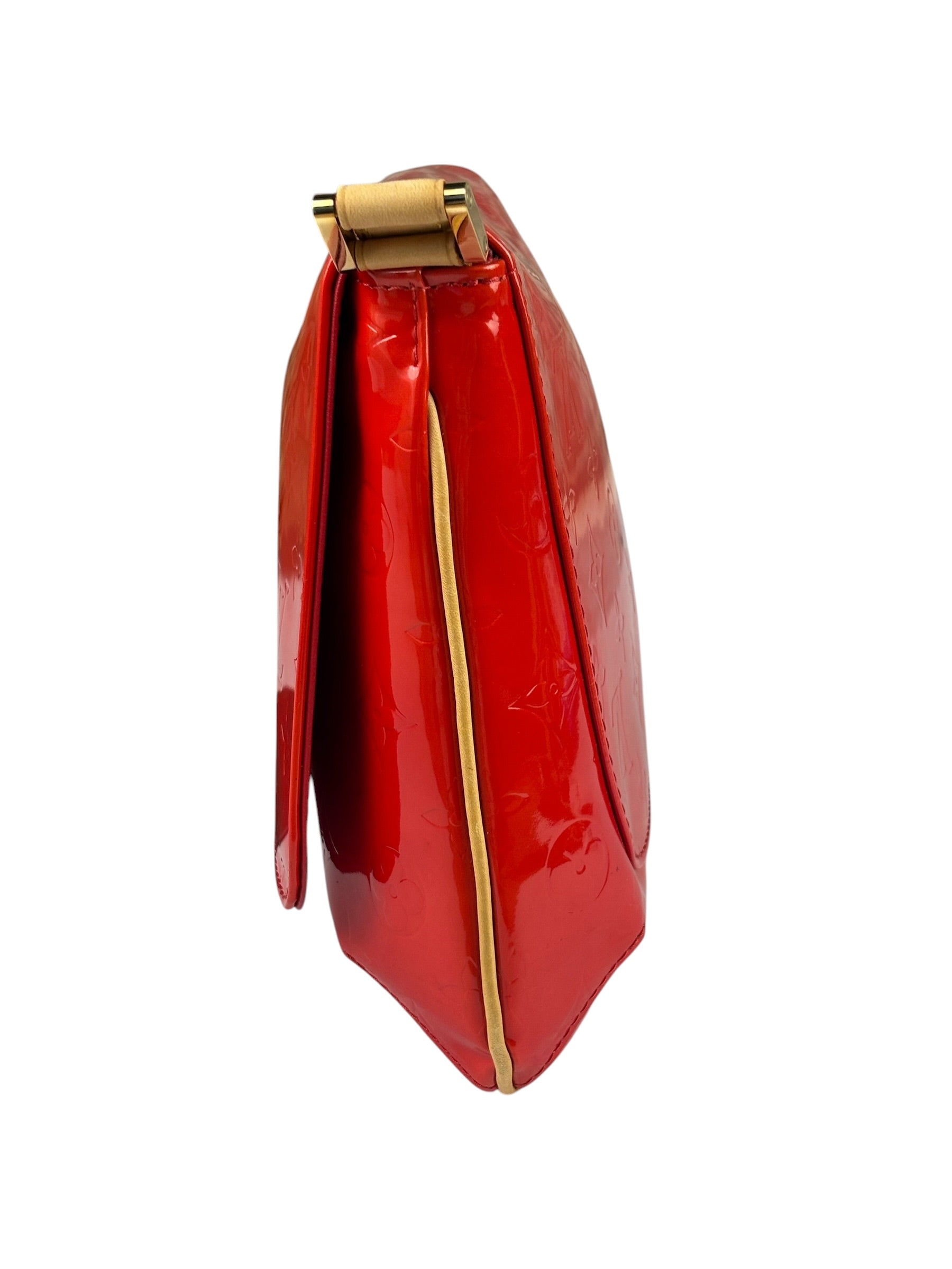 Louis Vuitton Red Vernis Thompson Street Shoulder Bag