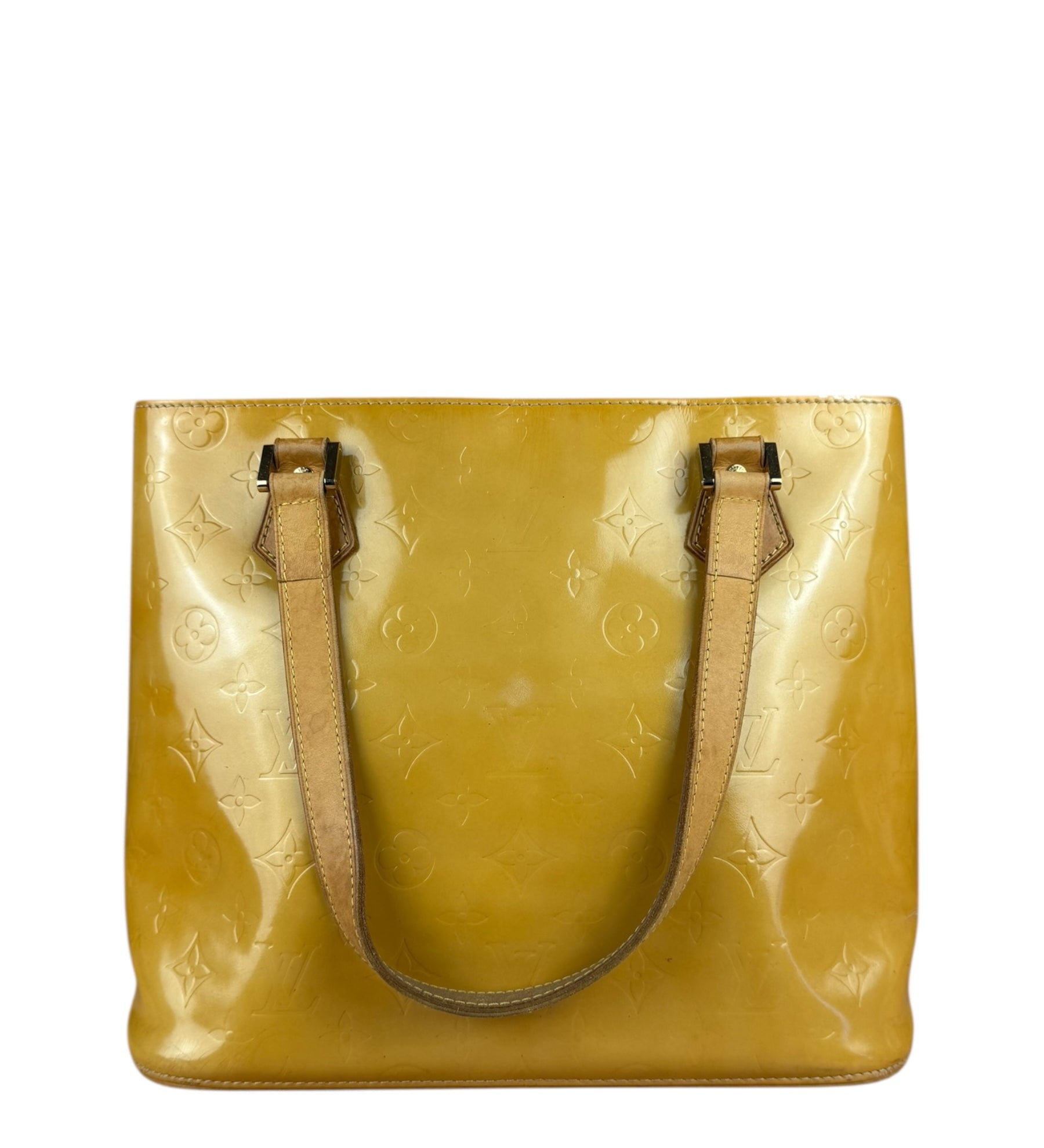 Louis Vuitton Vintage Monogram Vernis Houston Yellow