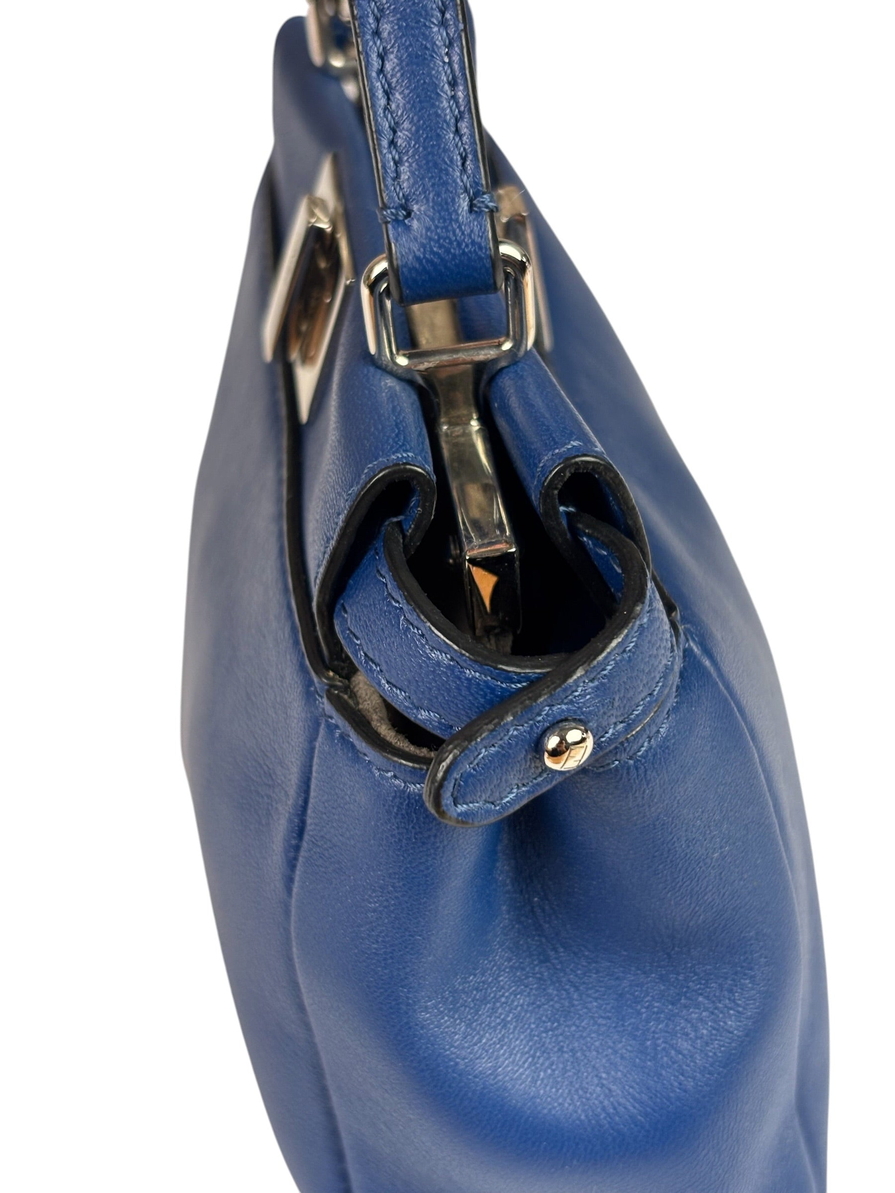 Fendi Navy Leather Peekaboo Micro Two-Way Bag