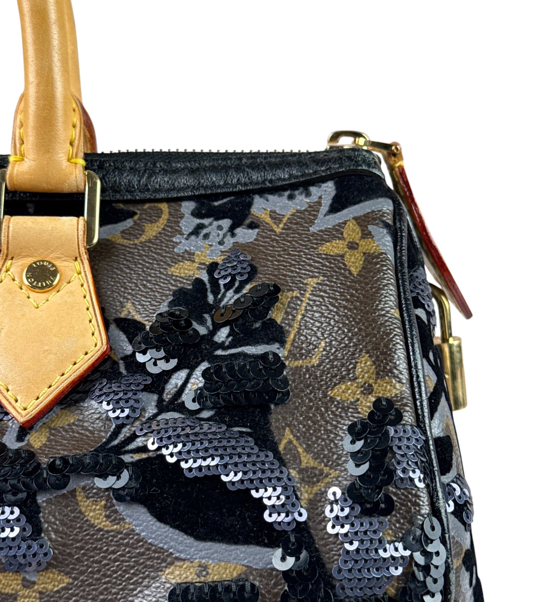 Louis Vuitton Limited-Edition Monogram Fleur De Jais Speedy 30