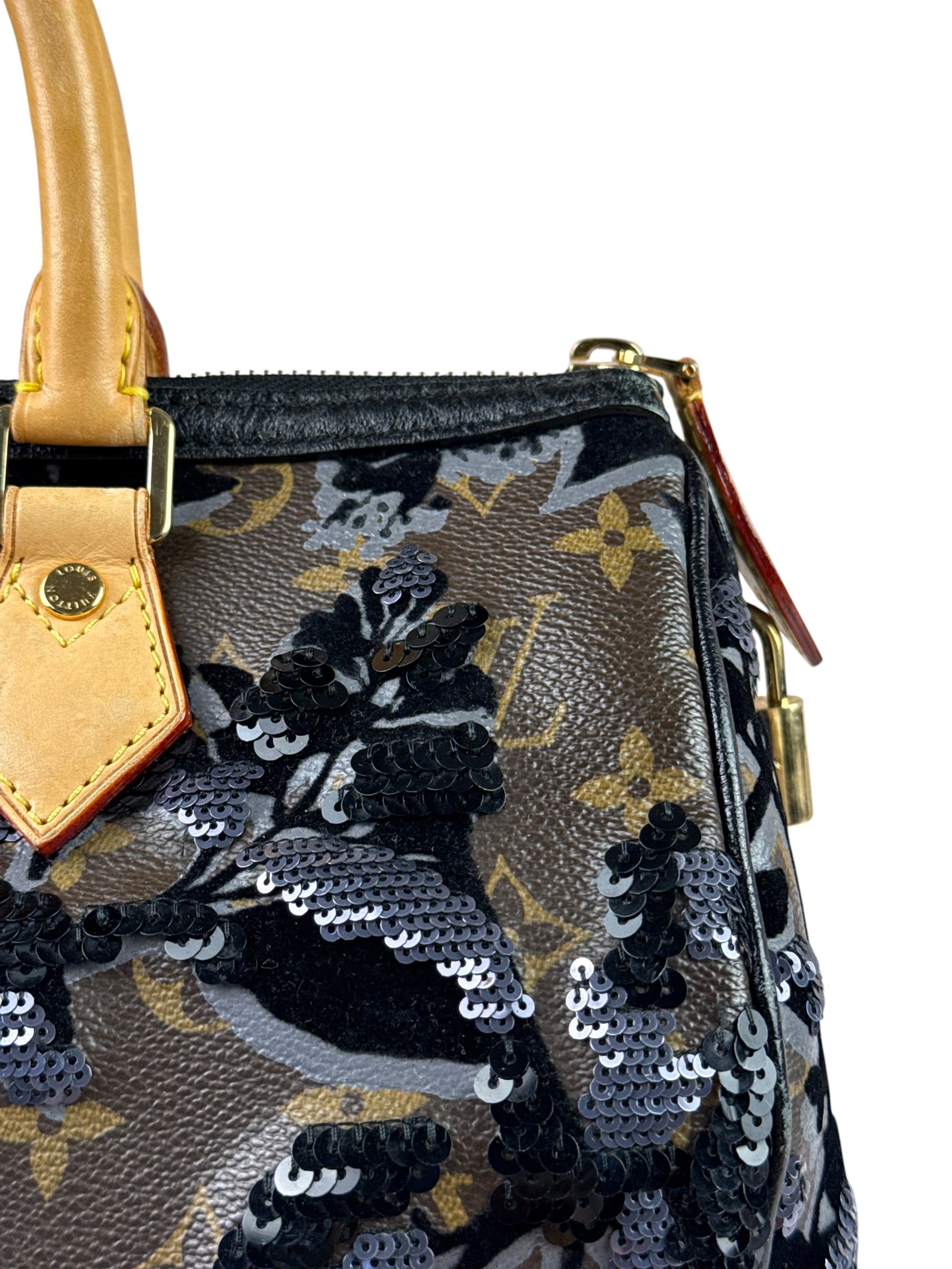 Louis Vuitton Limited-Edition Monogram Fleur De Jais Speedy 30