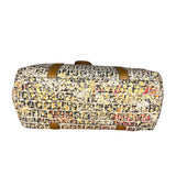 Fendi FF Floral Zucchino Shoulder Tote