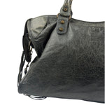 Balenciaga Grey Leather Medium Le City Shoulder Bag