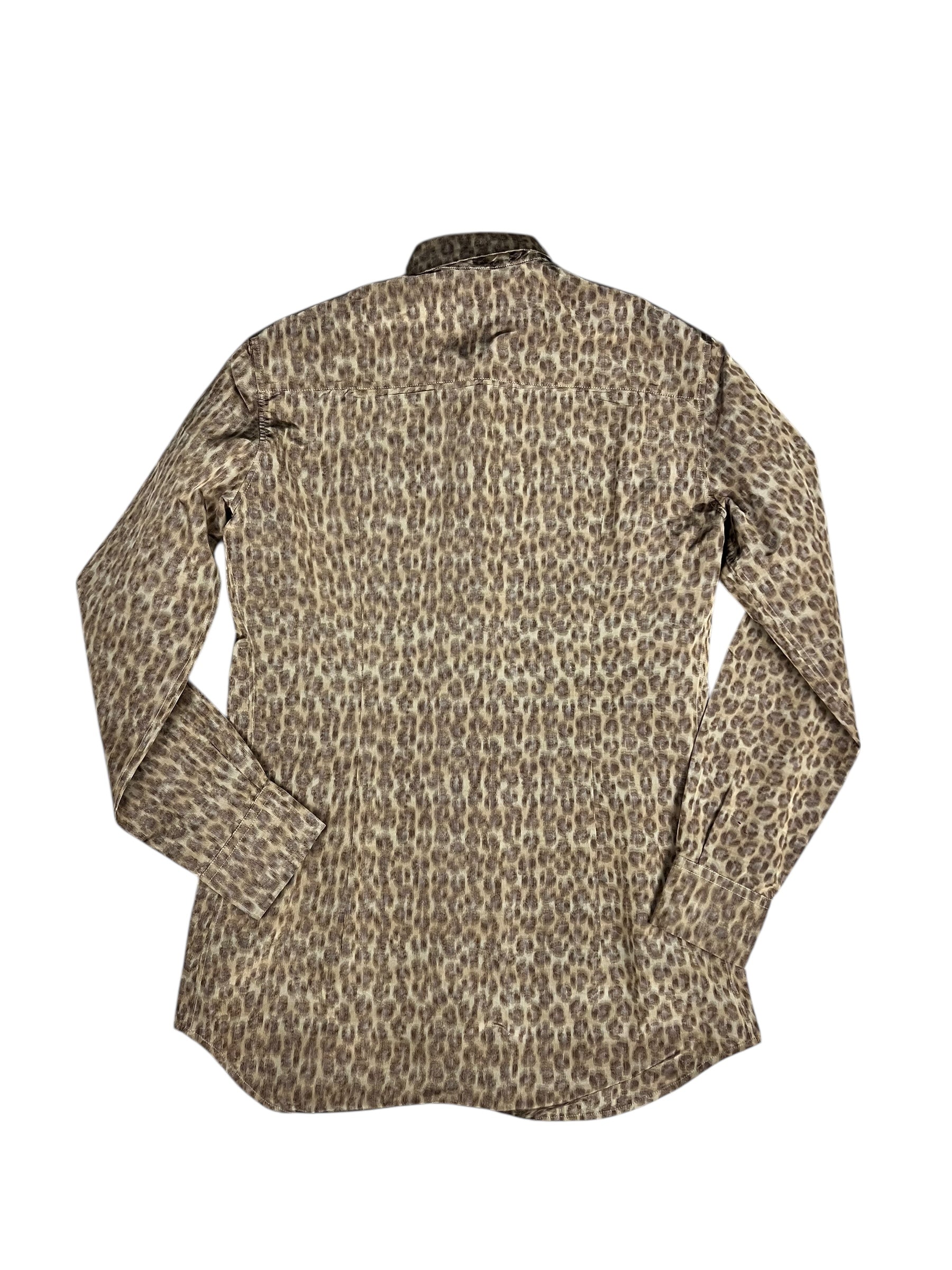 Prada Muted Cheetah Print Button Down Top
